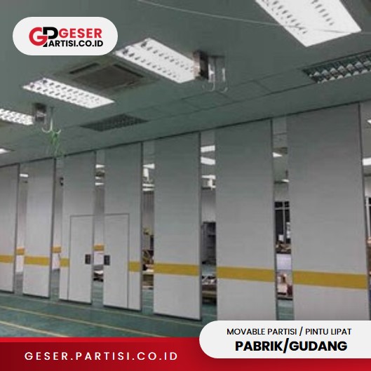 Pintu Partisi Lipat Geser Pabrik / Gudang Pintu Partisi Lipat Geser Pabrik / Gudang